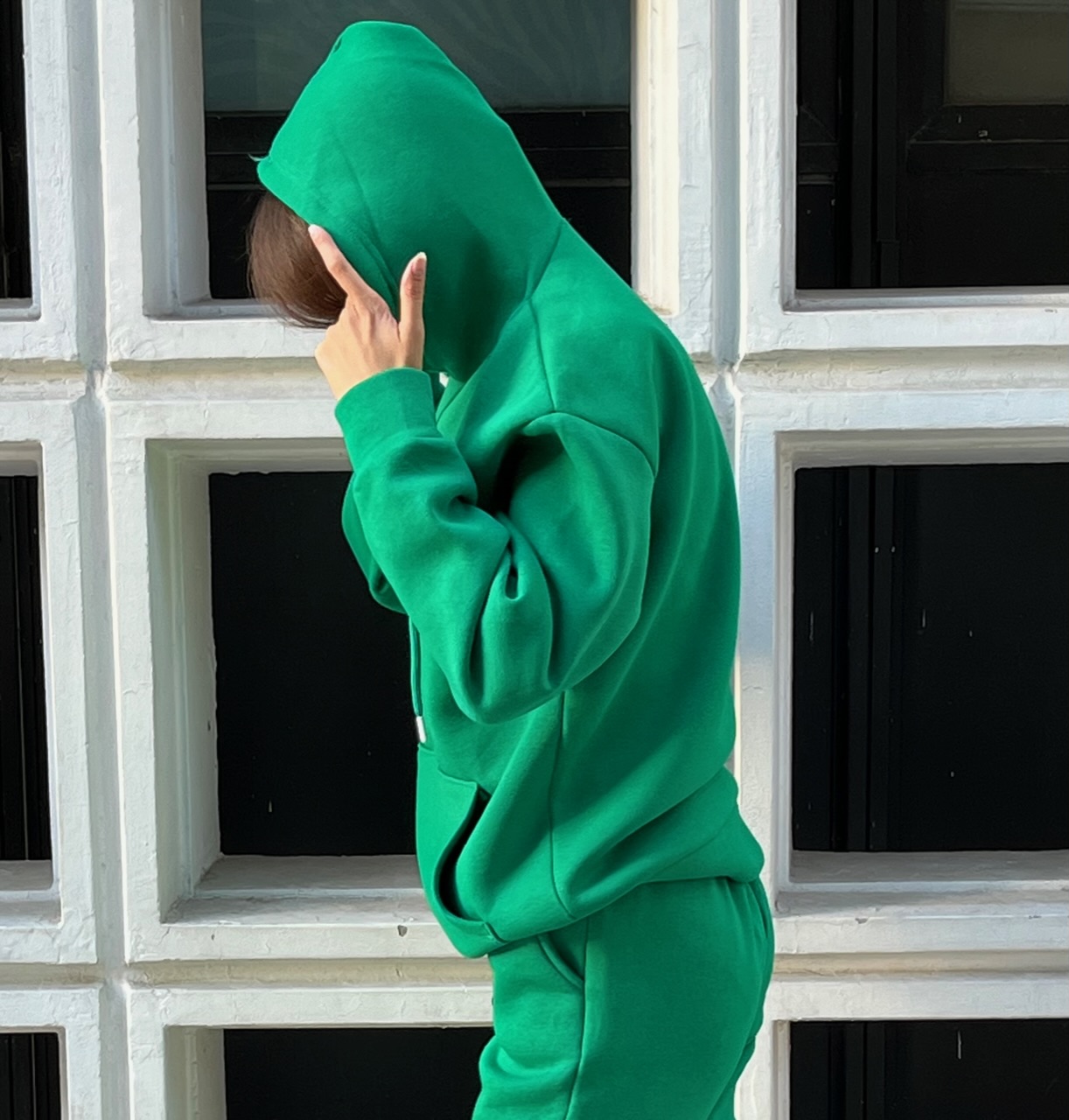 Yeşil Üç İplik Sweatshirt
