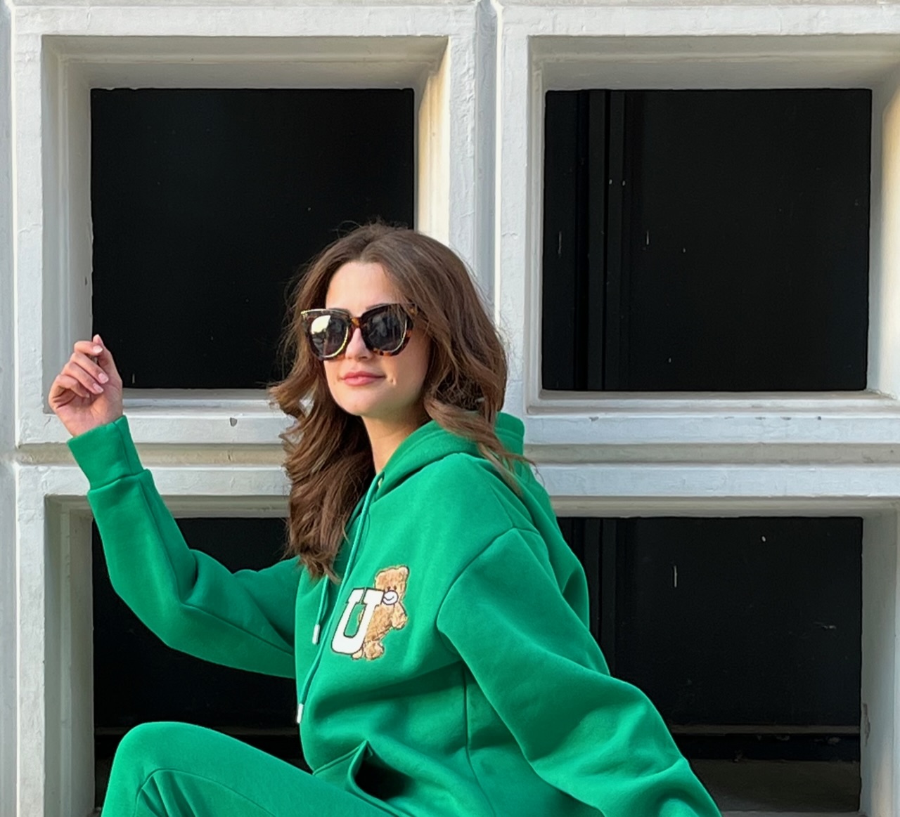 Yeşil Üç İplik Sweatshirt
