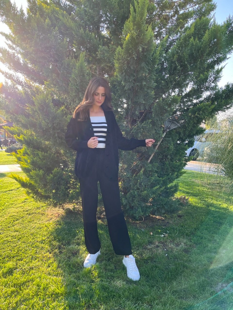 Siyah Saç Örgüsü Model HIrka