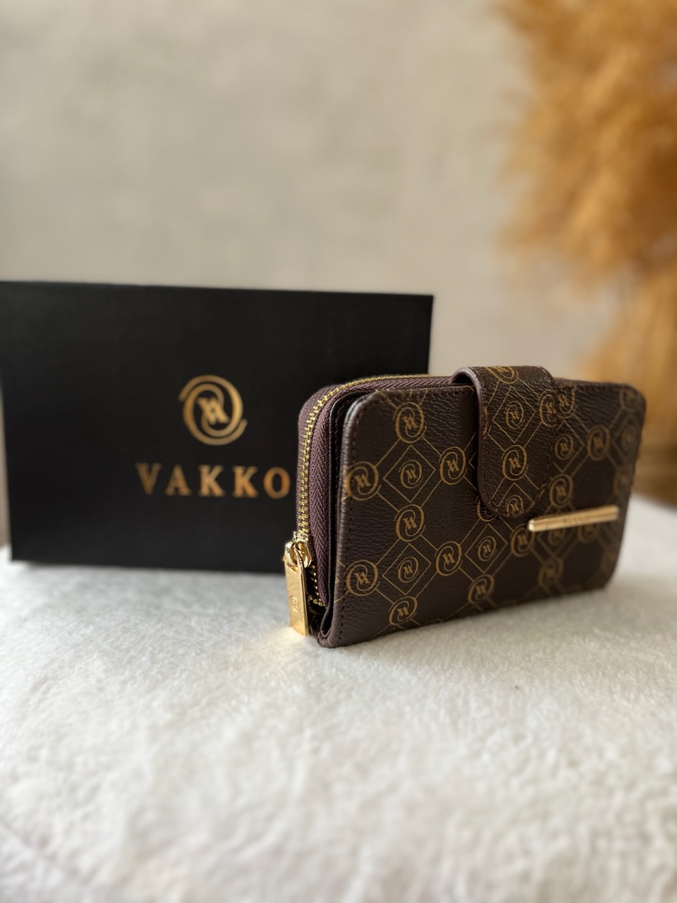 VKK Speedy Kahve Krem Detay Çanta & Kahve Cüzdan