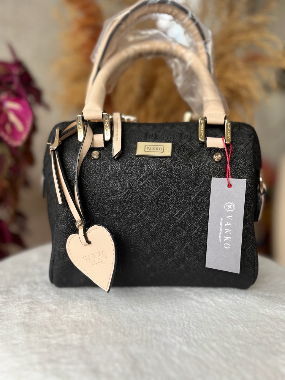 VKK Speedy Sİyah - Krem Çanta