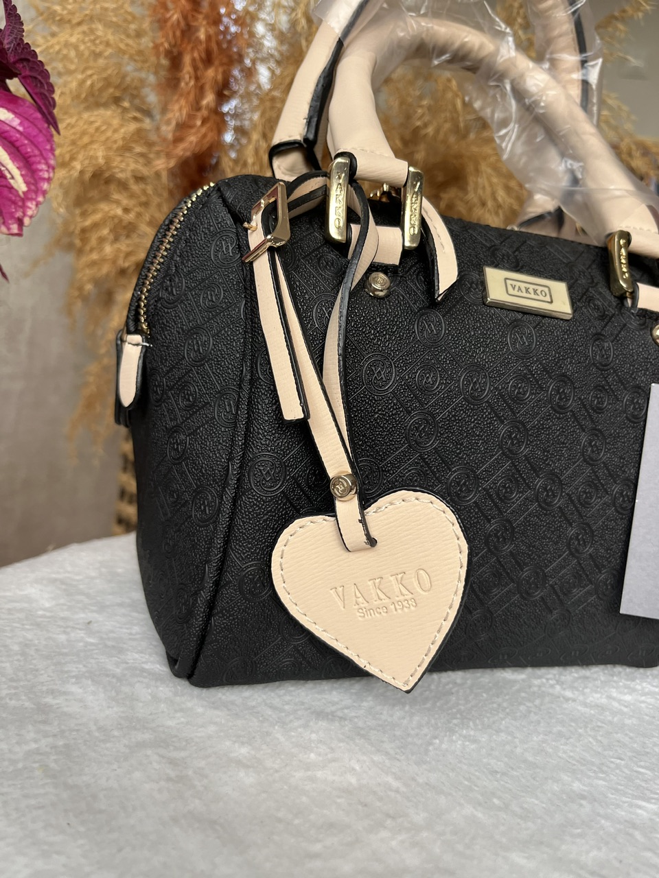 VKK Speedy Sİyah - Krem Çanta