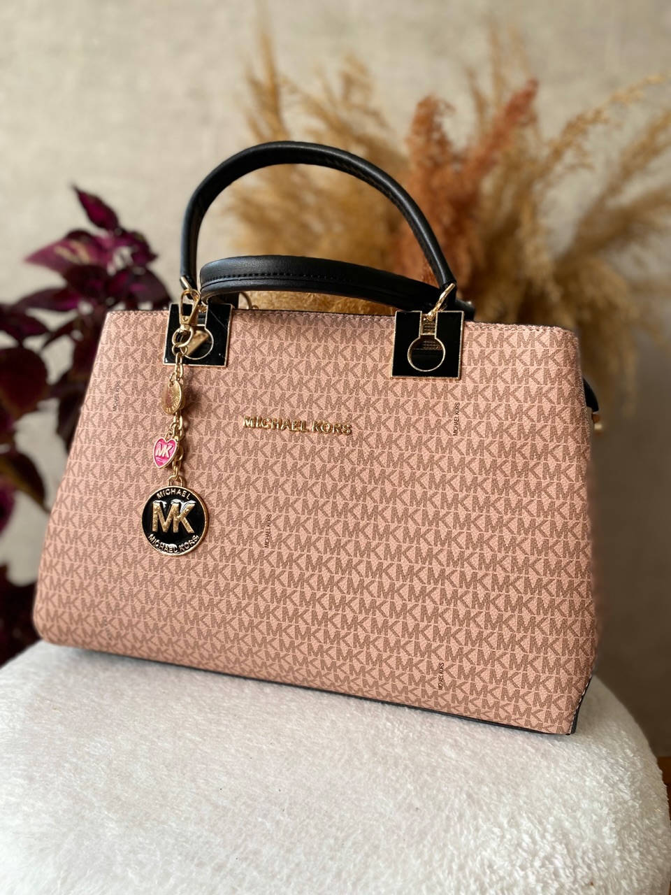 Mıchael Kors Siyah - Pembe Çanta