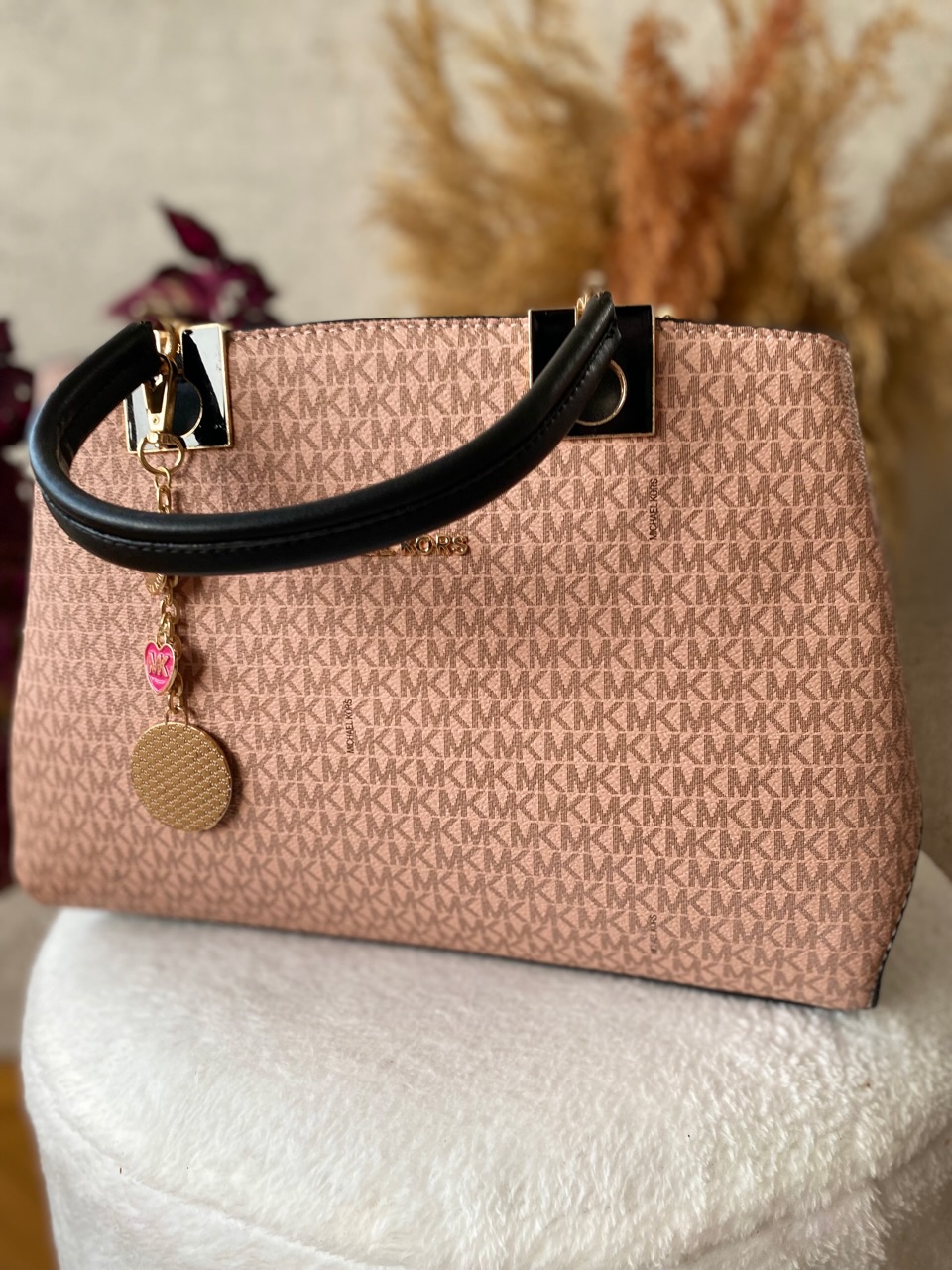 Mıchael Kors Siyah - Pembe Çanta