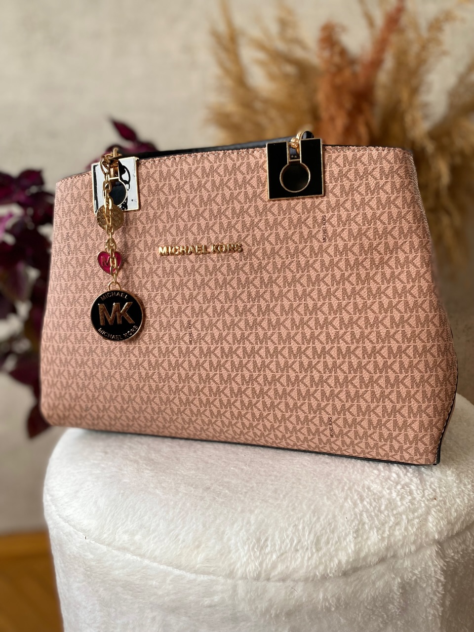 Mıchael Kors Siyah - Pembe Çanta