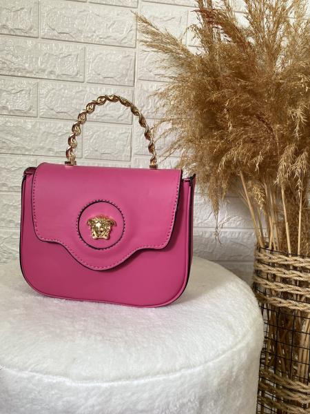 Pembe Zincir Saplı Çanta