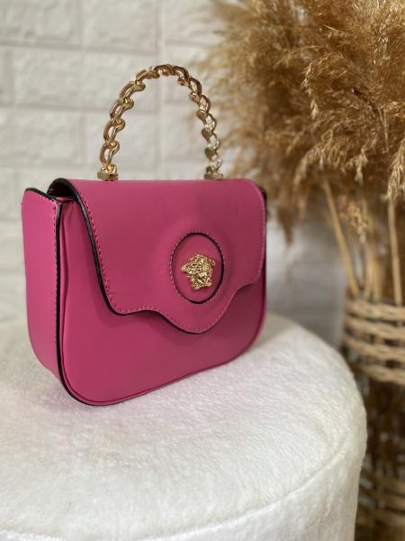 Pembe Zincir Saplı Çanta