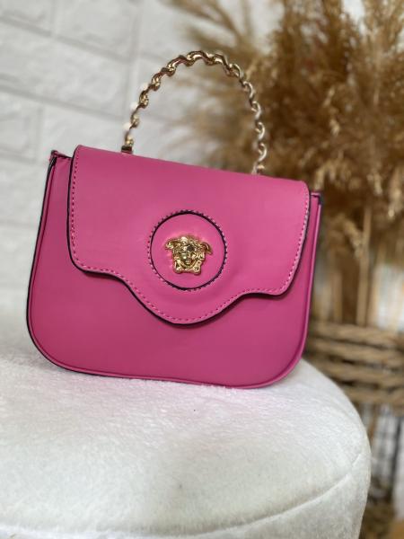 Pembe Zincir Saplı Çanta