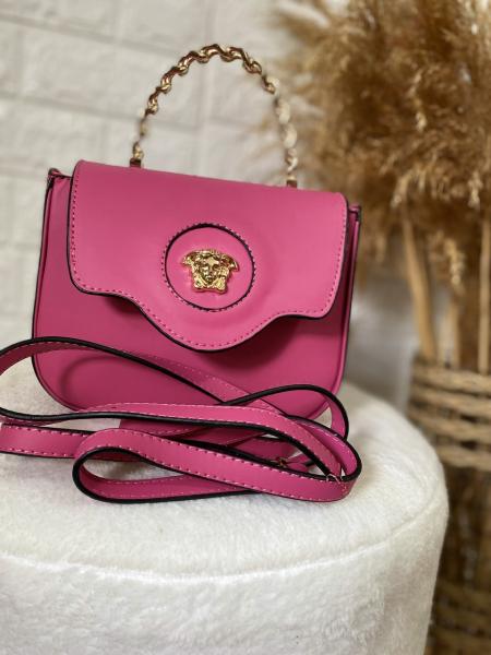 Pembe Zincir Saplı Çanta