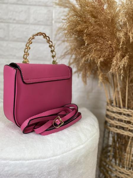 Pembe Zincir Saplı Çanta