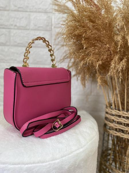 Pembe Zincir Saplı Çanta