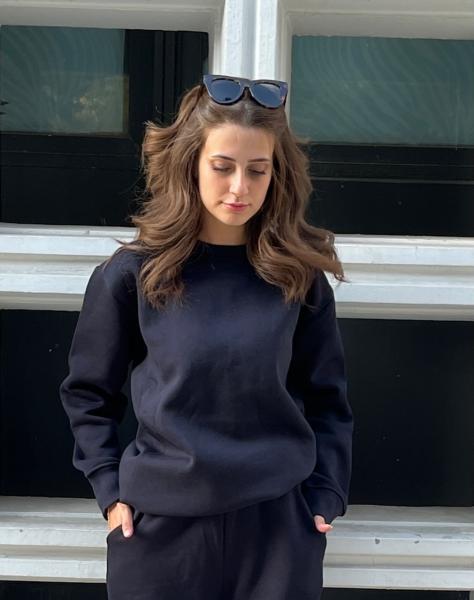 Lacivert Üç İplik sweatshirt