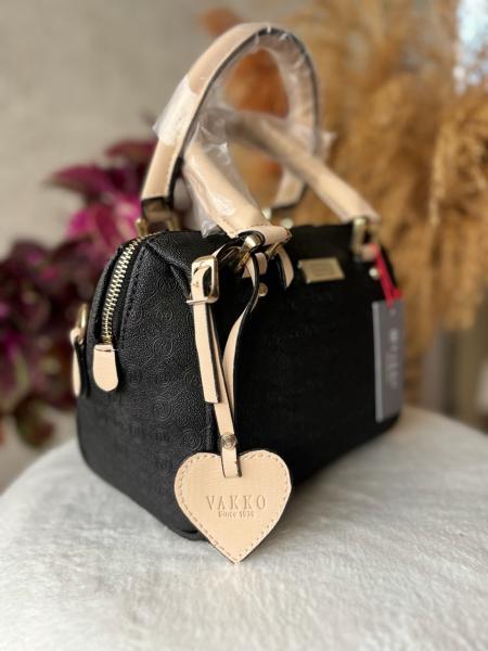 VKK Speedy Sİyah - Krem Çanta