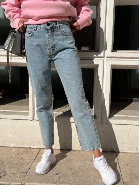 Taş Detaylı Mom Jean